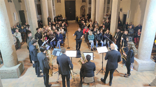 Grande successo per l’esibizione della Briccialdi Sax Orchestra a Vasanello