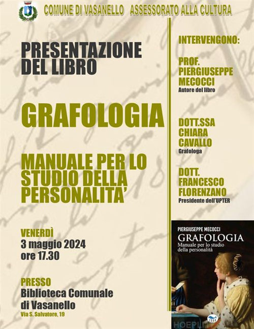 Biblioteca Comunale E. e F. Froio - Presentazione del libro del Prof. Piero Mecocci - Grafologia