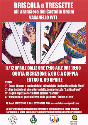 TORNEO DI BRISCOLA E TRESSETTE 11-12 APRILE