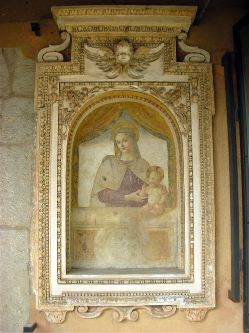 AFFRESCO PORTICO CHIESA MADONNA DELLE GRAZIE