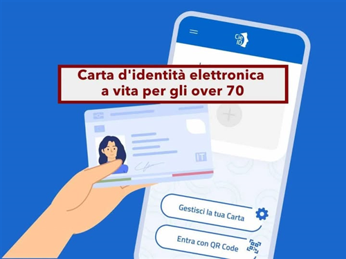 Carta d'Identità Elettronica (CIE) - diventa "a vita" per i cittadini over 70