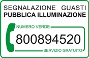 Segnalazione guasti pubblica illuminazione